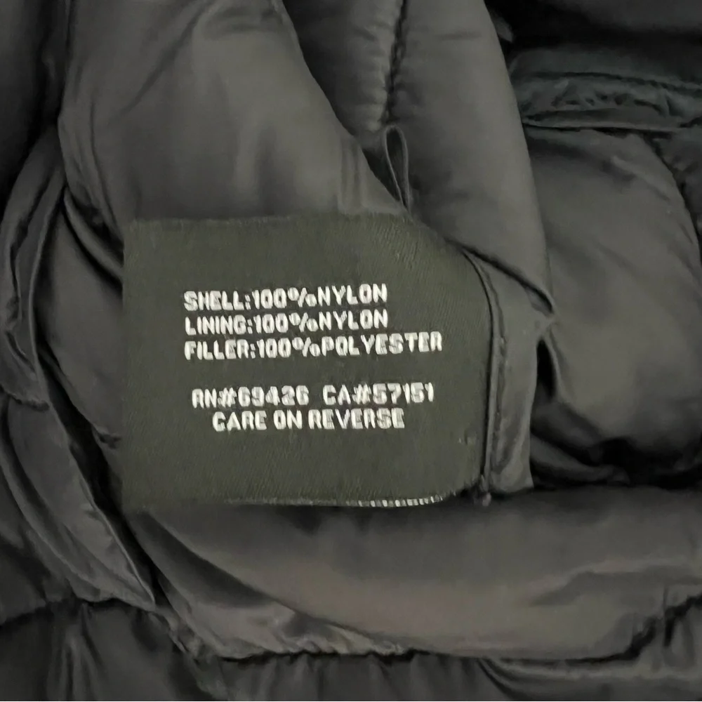 Black Packable Puffer Jacket Women's Sz XL - Picture 6 of 8